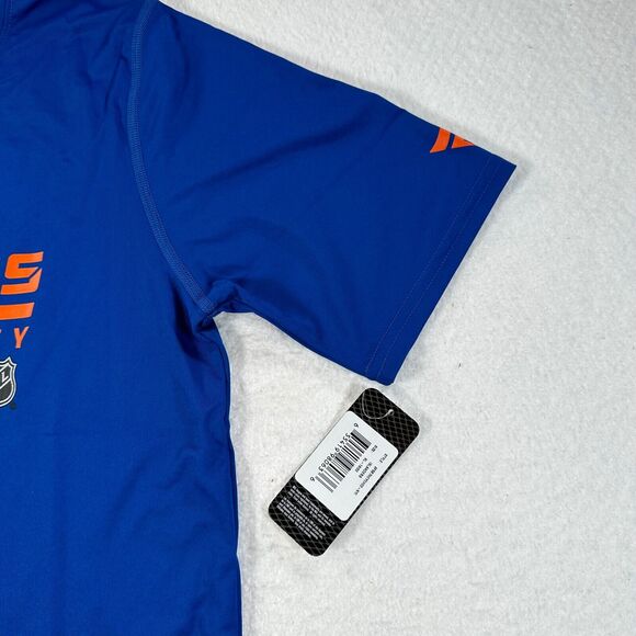 NHL NY Islanders Blue Orange Logo Hockey Short Sleeve T-Shirt Youth XL 18/20 New - Picture 4 of 10